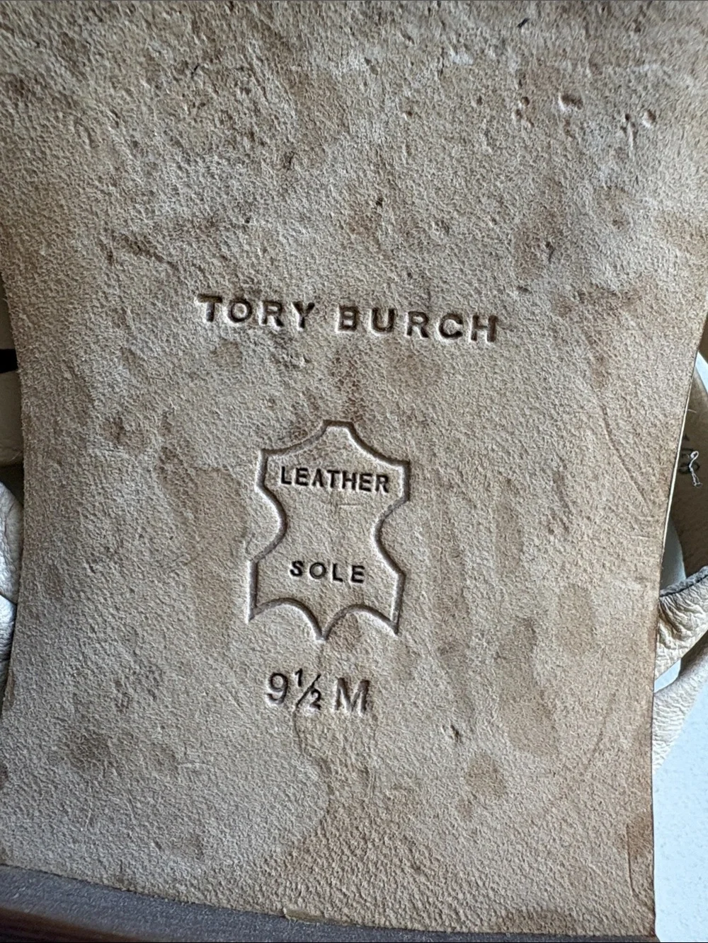 Tory Burch beige leather